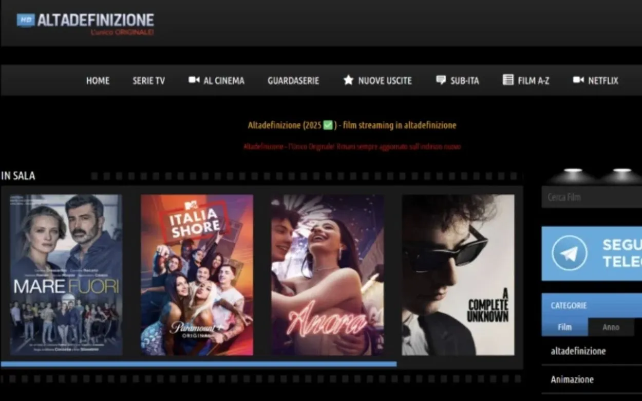 Altadefinizione: Guarda Film e Serie TV Online 2026
